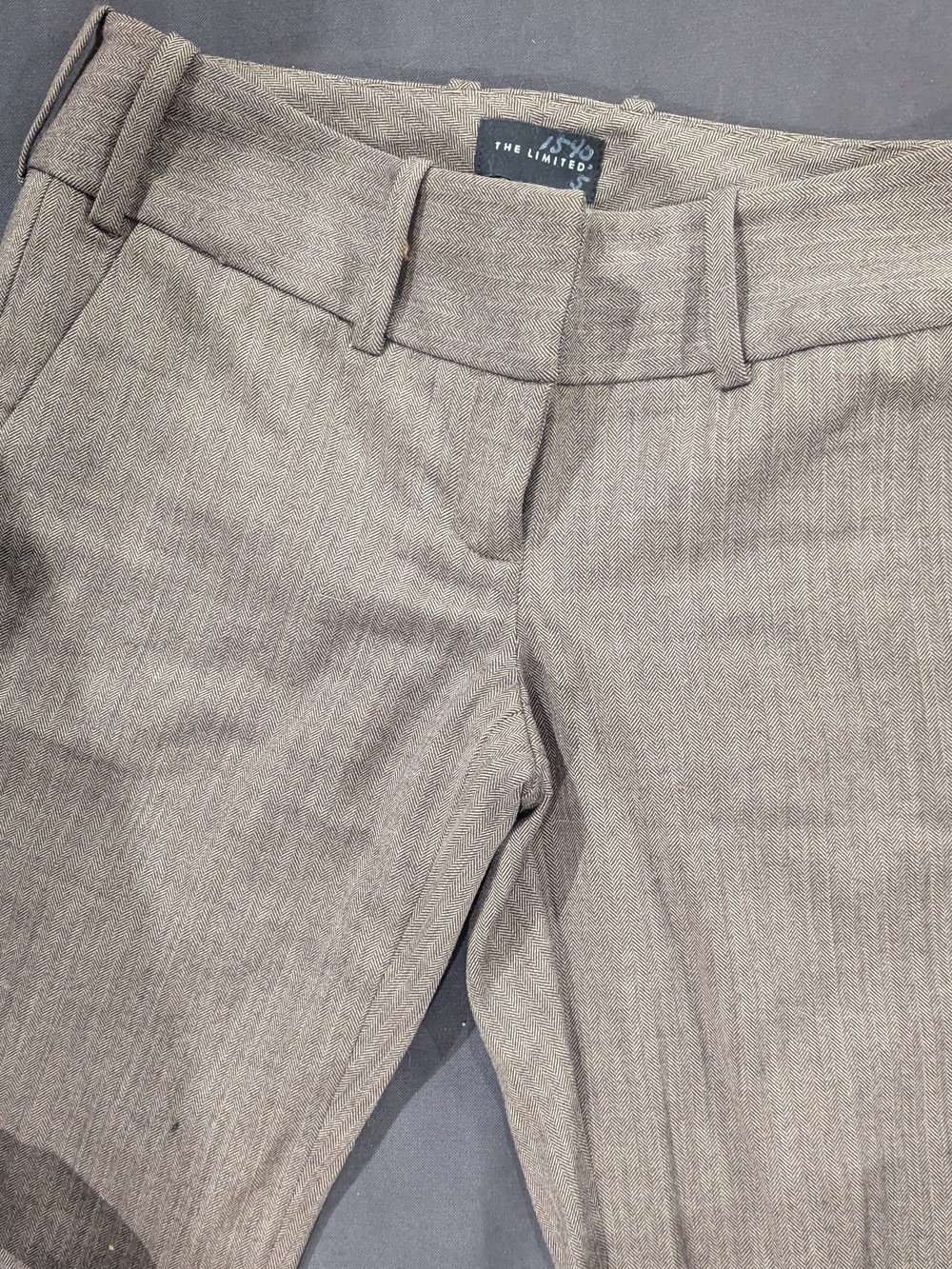 The Limited Vintage 2000's Women's Light Brown Tweed Dress Pants- Drew Fit